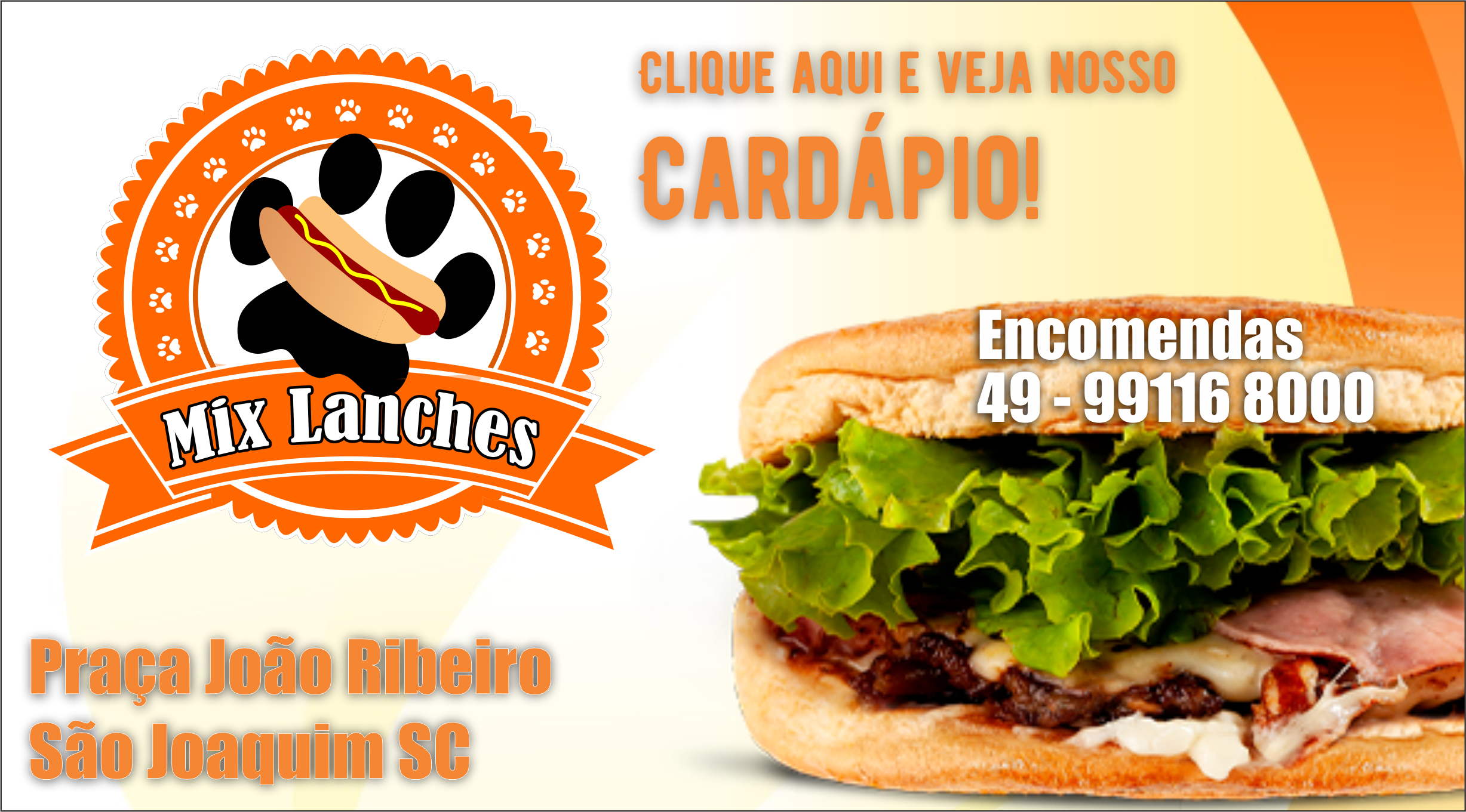 Cardápio ONLINE - Mix Lanches, o melhor X de São Joaquim