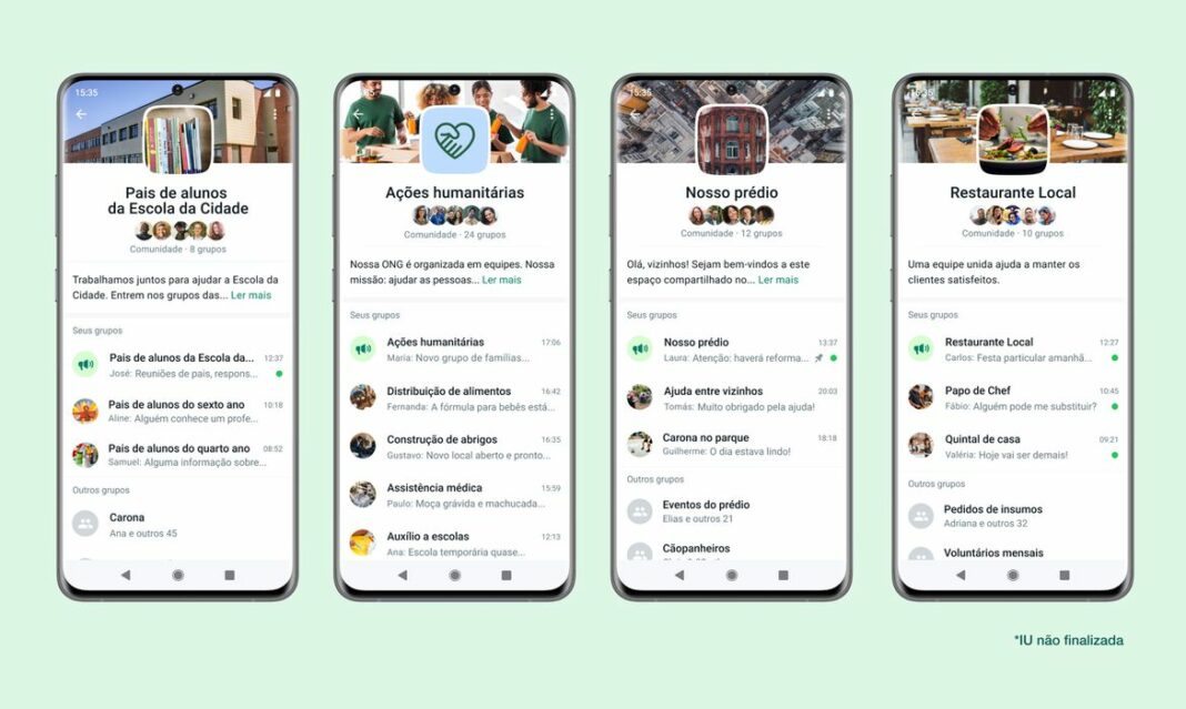 Recurso comunidades do Whatsapp