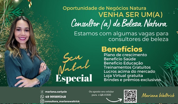 Seja um consultor Natura e conquiste sua independência financeira -  Notiserra SC