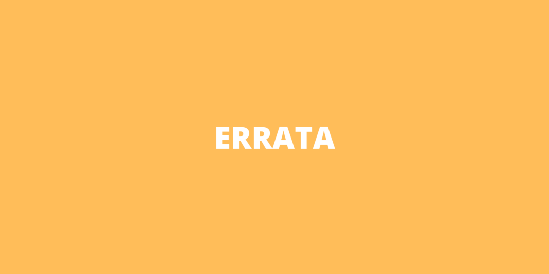 ERRATA