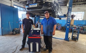 Mecânica Três Irmãos apresenta novo equipamento para troca de óleo de câmbio automático em São Joaquim
