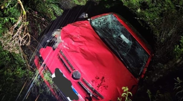 Deslizamento de terra interdita SC-112 e deixa duas pessoas feridas em Rio Rufino