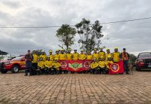 Diante das previsões do El Niño, bombeiros militares de SC participam de simulado integrado de desastres no Rio Grande do Sul