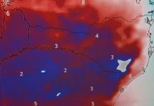 Frente fria de fraca intensidade traz pouca chuva e reforça onda de frio em Santa Catarina