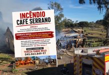 Amigos promovem campanha solidária para ajudar na reconstrução do Café Serrano, em São Joaquim