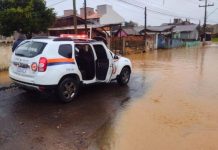 Chuvas intensas provocam alagamentos e elevam nível do Rio Carah em Lages