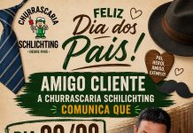 Churrascaria Schlichting prepara programação especial para o Dia dos Pais