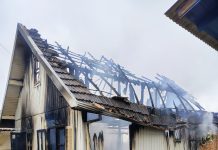 Incêndio destrói residência e deixa proprietário ferido em Lages