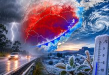 Frente fria avança por Santa Catarina e pode provocar temporais; Serra terá frio e chance de geada