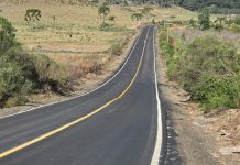 Novo asfalto avança na estrada do conhecido 7KM em São Joaquim