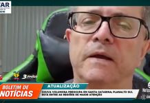 Chuva volumosa preocupa em Santa Catarina; Planalto Sul está entre as regiões de maior atenção