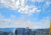 Incêndio destrói alojamento e ameaça residência no interior de Bom Jardim da Serra