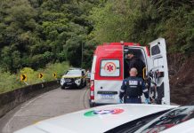 Ciclista de 60 anos fica ferido após colisão com caminhão na Serra do Rio do Rastro