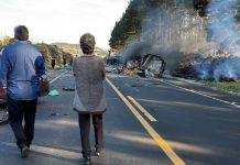 Grave acidente na SC-114 deixa motorista ferido e veículo destruído pelo fogo em Painel