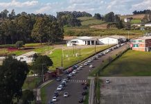 Carreata reúne apoiadores de Lucas Neves em São Joaquim