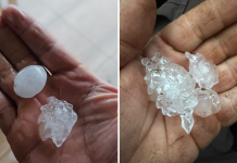 Granizo, chuva forte e alagamentos são registrados na Serra Catarinense