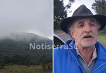 Testemunha relata ter visto aeronave voando baixo antes de acidente na região do Morro da Igreja
