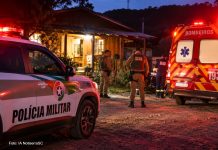 Homem fica ferido após invadir propriedade e entrar em luta corporal com casal em Urubici