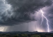 Quinta-feira terá risco de temporais, ventos fortes e granizo em Santa Catarina