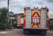 Homem tenta verificar vazamento de gás com fogo e provoca princípio de incêndio em residência em São Joaquim